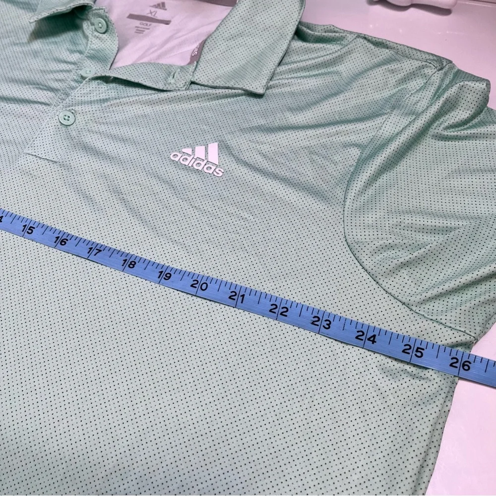 Adidas Shirt Mens XL Green Golf Polo Performance Outdoor‎ Tennis